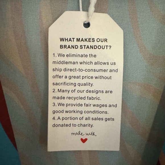 Teal Tiger Print Dress - Picture 9 of 9